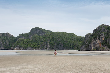 Fototapeta premium beach and mountain 
