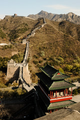 The Great Wall of China in Autumn.