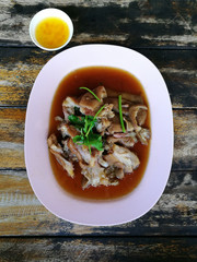 Stewed pork leg