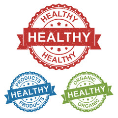 healthy organic circle stamp rugged