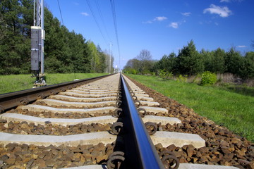 Fototapeta na wymiar tory kolejowe