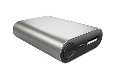 Stainless USB powerbank.