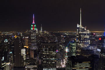 Fototapeta na wymiar Manhattan Skyline -Colour