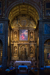 Fototapeta na wymiar Sao Pedro church interior in Funchal on Madeira . Portugal