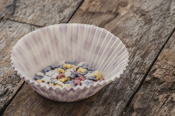 sugar Small star for cake decoration