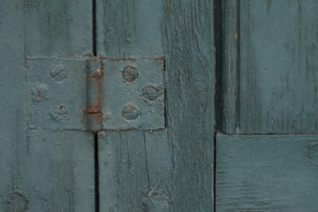 Rustic Blue Door or Shutter for Window Rustic and Cracked Paint