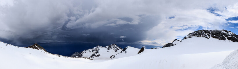 After the storm on glacier