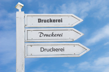 Schild 130 - Druckerei