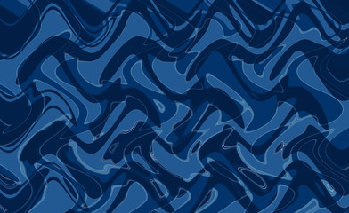 Abstract composition in white, blue and dark blue colors. Abstraction, texture, background