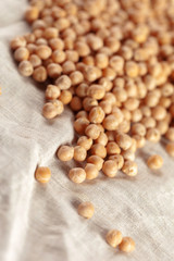 soy beans on wooden table