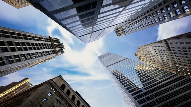 Time-lapse of skyscrapers in New York