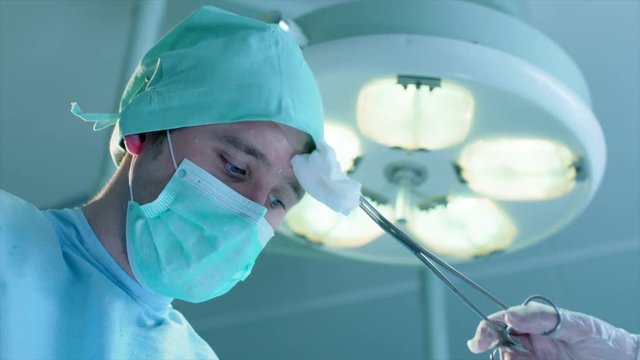 Surgeon in the operating room