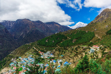 Fototapeta premium Beautiful landscape of the mountains