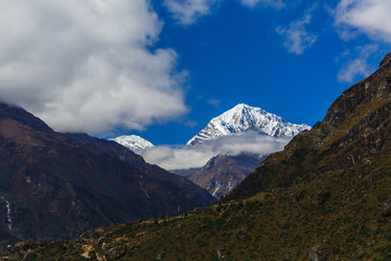 Fototapeta premium Beautiful landscape of the mountains