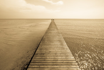 wooden jetty