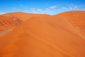 Fototapeta na wymiar Sand Dunes in the Namib Desert in Namibia