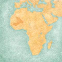 Map of Africa - Mali