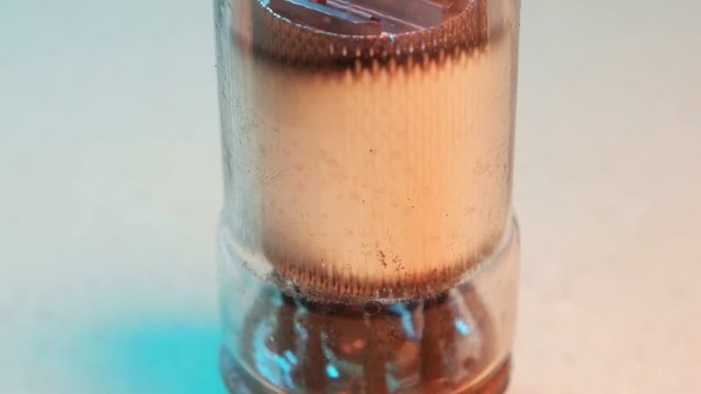 Close up of an old electric valve 
