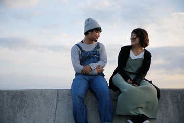 young attractive asian couple © lansa