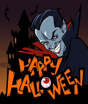 Cartoon halloween card design