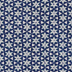 Native batik seamless watercolor artistic boho style colorful square pattern.