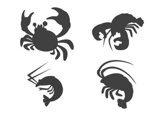 食材シルエット（甲殻類）