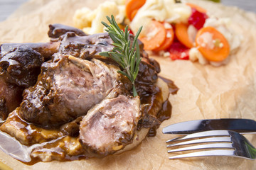 Roast Pork Knuckle Dish