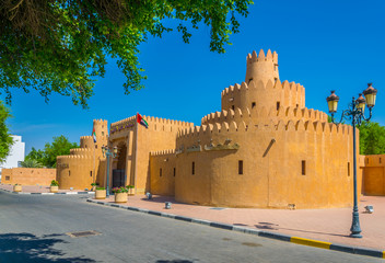 view of the old palace museum in Al Ain, UAE