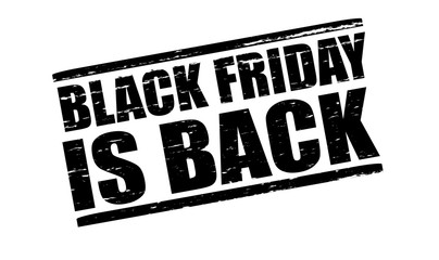 Fototapeta premium Black Friday is back
