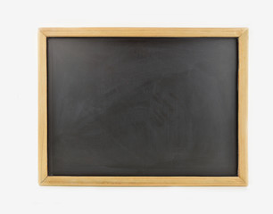 Chalkboard empty blank with white background