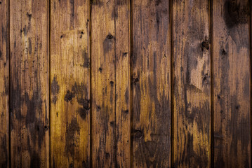 Wooden background. Texture of wood. Shades of yellow