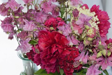 Beautiful colorful vintage bouquet 