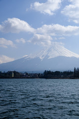 Mount Fuji view from Lake Kawaguchi
