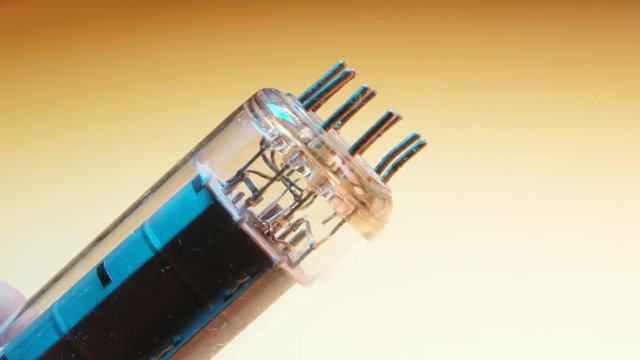 Close up of an old electric valve 
