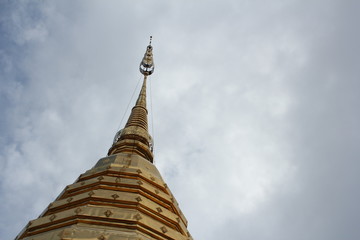 Wat Phra That Doi Suthep in Chiang Mai. The attractive sightseeing place for tourists and landmark of Chiang Mai,Thailand
