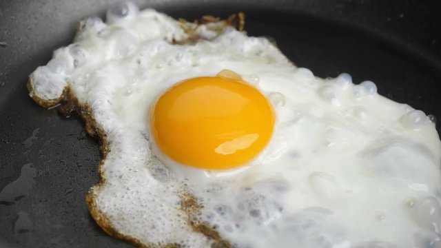 Egg in frying pan – timelapse.
