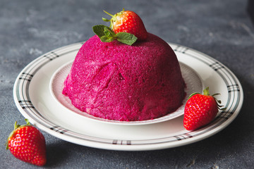 Traditional summer pudding