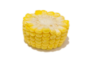 Ears of Sweet corn isolated on white background