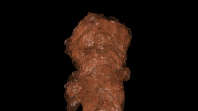 4k Debris mud flow,stone,dirt feces defecation stool,disgusting dirty garbage,cement magma mudslides,smelting melting gold spills.