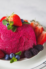 Traditional summer pudding