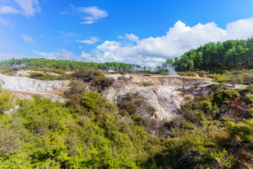 Wai-O-Tapu , an active geothermal area , Rotorua, North Island of New Zealand