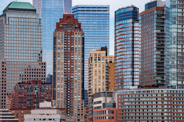 new york manhattan skycrapers building detail