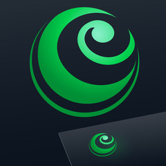 Round vector sign. Logo for Ecology, Pharmacy, Medicine activity.