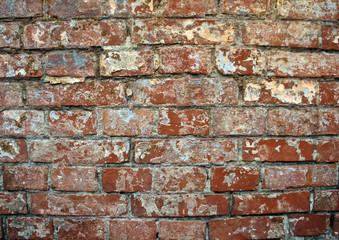 Naklejka premium Exterior Red Brick Wall