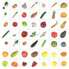 realistic 3d render of fruit and vegetable