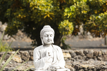 Buda en jardin