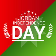 Fototapeta premium Jordan Independence Day.