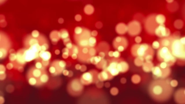 Fondo astratto con cerchi e luci, fari nella notte, luci dei negozi. Automobili. Animazione, movimento