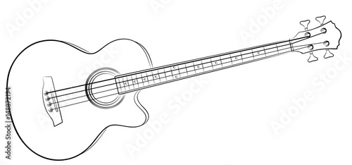 "Sketch Bass guitar. " Stock image and royalty-free vector files on