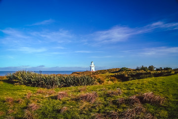 Fototapeta na wymiar Lighthouse on the shore